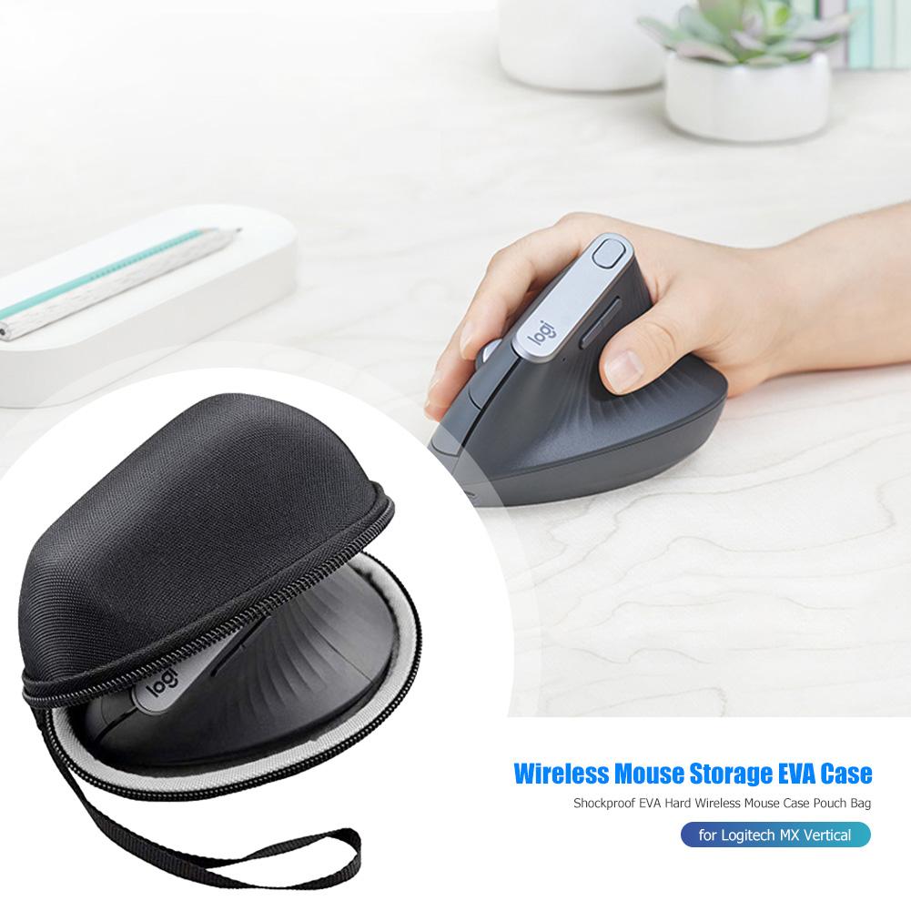 Shockproof EVA Hard Wireless Mouse Storage Case Travel Portable Protective Pouch Bag for Logitech MX Vertical ergonomic mouse