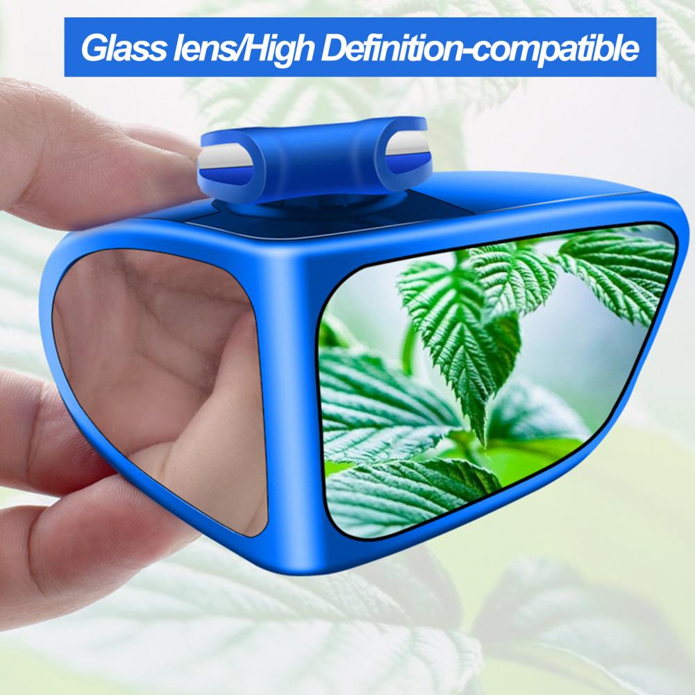 Espejo de punto ciego para coche, cristal transparente de doble cara 360 ° Espejo retrovisor izquierdo y derecho gran angular giratorio, espejo de asistencia de marcha atrás