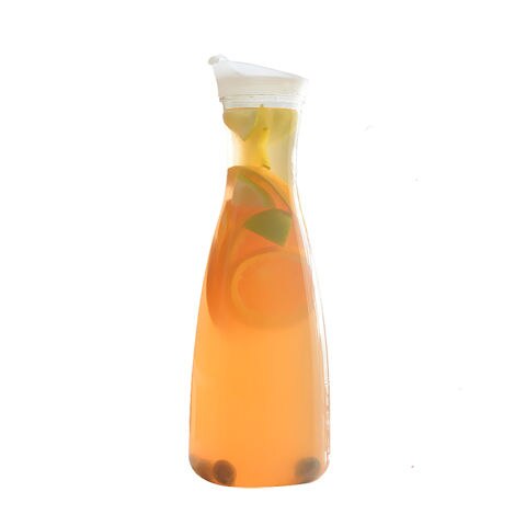 Jarra de plástico para agua y zumo, recipiente de gran capacidad, resistente al calor, 1100/1600ml: 1600ml