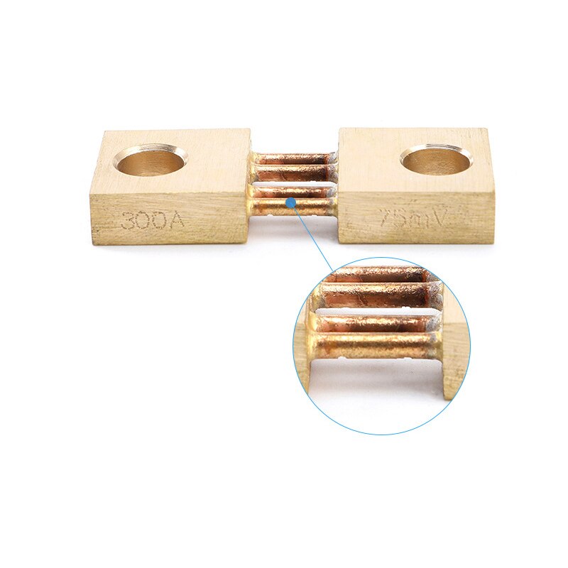 1pcs FL-19B Shunt 300A 75mV Welding Machine Brass Resistor DC Shunts For Current Analogue Panel Meter