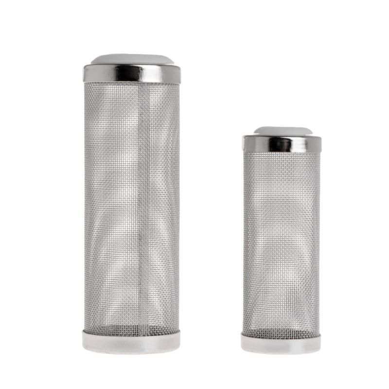 Y1UU-filtro de acero inoxidable para acuario, red de entrada, cilindro de Camarón, entrada de tanque de peces