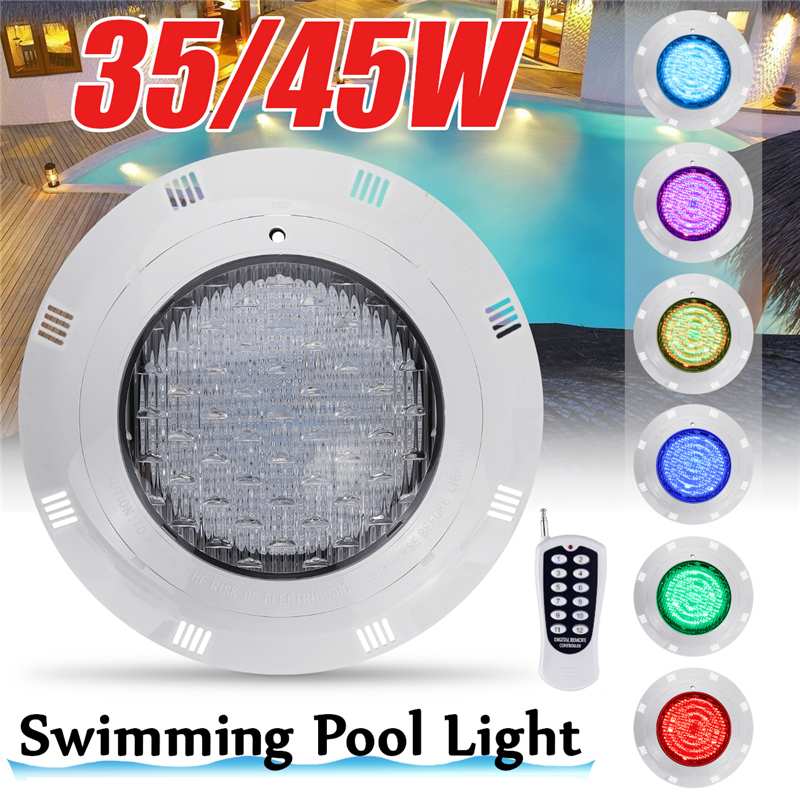 35W 45W Led Onderwater Zwembad Verlichting Rgb Kleur Veranderende AC12V IP68 Waterdichte Lamp Met Afstandsbediening