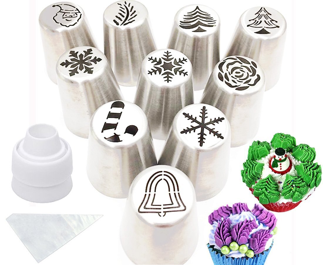 41 PCS/Set Metal Icing Pastry Piping Nozzles Tips Set Fondant Cake Decorating Tools Cake Decorating Tools: C2015