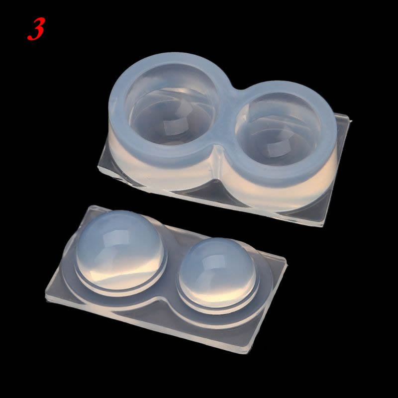 UV Resin Geometric Molds Hollow Quicksand Mold with Square Round Ellipse Mold: 3