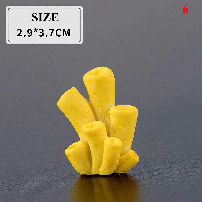 DIY Resin Aquarium Artificial Coral Reef Colorful Decoration Fish Tank Coral Stone Landscape Ornament Aquarium Accessories: 8