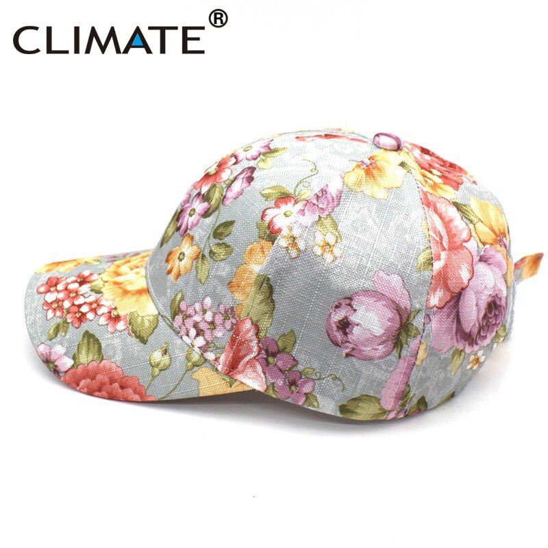 Klimaat Vrouwen Bloem Lente Baseball Cap Mooie Bloemen Mode Cap Mooie Ademende Hoed Cadeau Voor Vrouwen Vrouw Moeder Jong Meisje