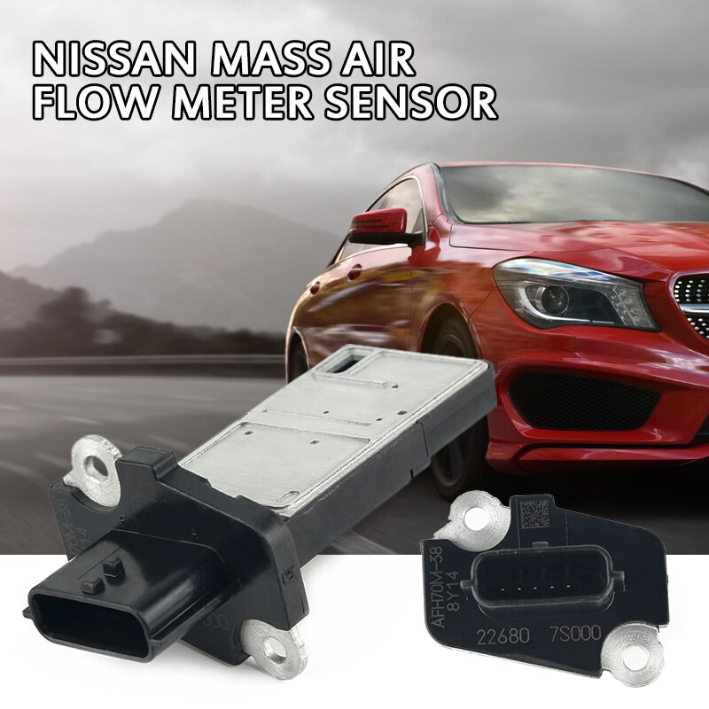 Mass Air Flow Meter Sensor Air Flow Meter MAF Sensor Car Accessories For Nissan OEM 22680-7S000 AFH70M-38 AF-NS01 Universal Tool: Default Title