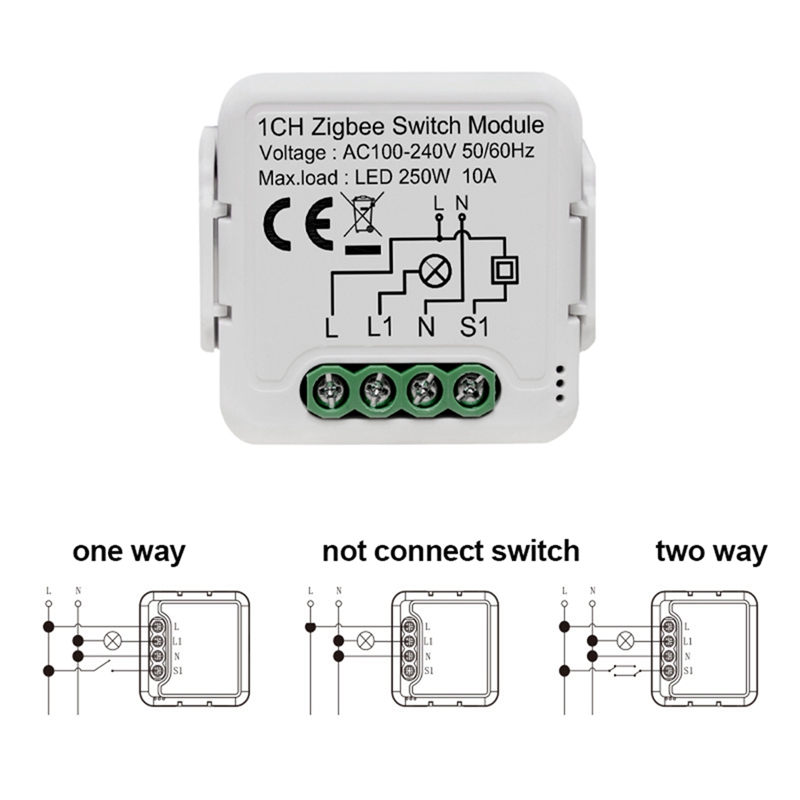 Tuya Zigbee Smart Switch Module Relay Smartlife Wireless Control Compatible Alexa Home Yandex Alice