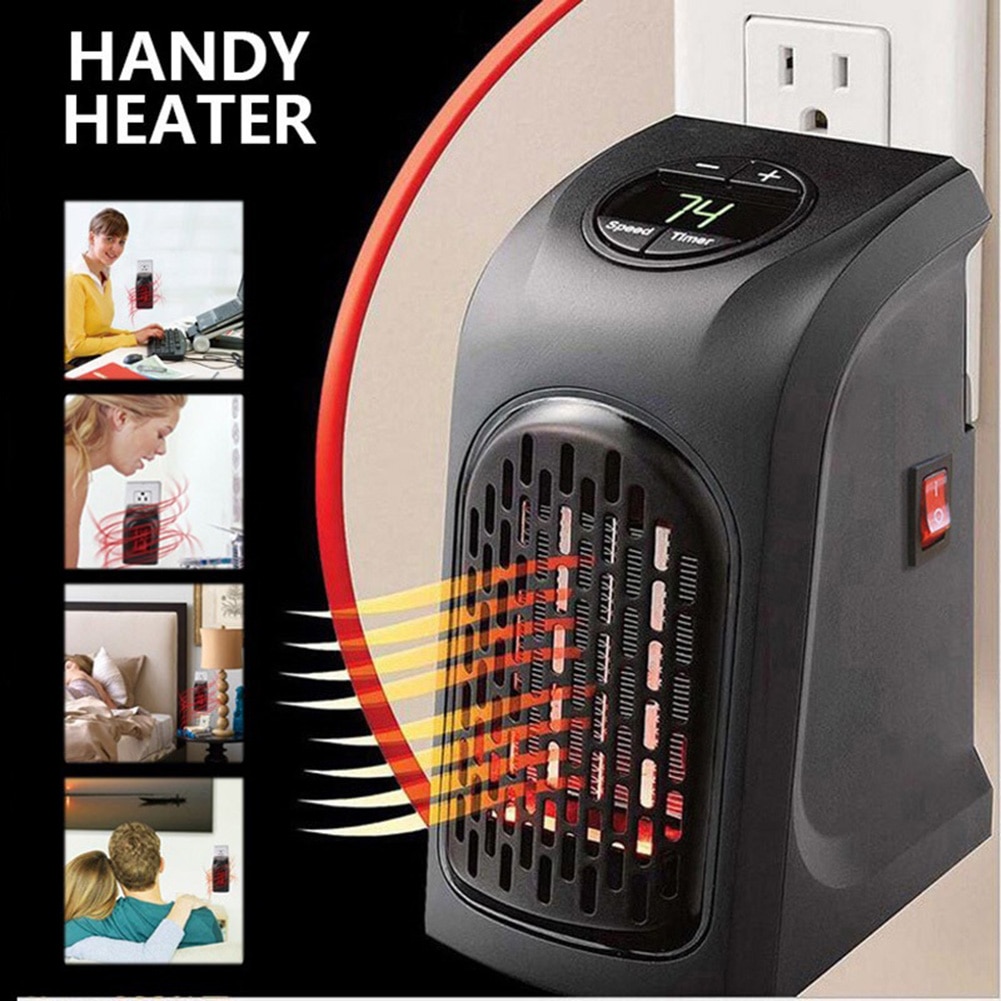 Mini termoventilatore elettrico ventilatore caldo portatile Desktop  domestico parete riscaldamento domestico stufa radiatore macchina più calda  per l'inverno
