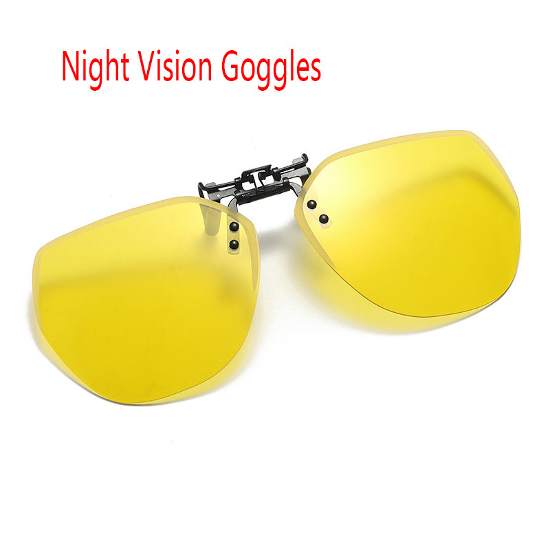 Gafas de sol polarizadas sin montura para hombre y mujer, lentes de sol polarizadas con Clip, estilo Retro, a la