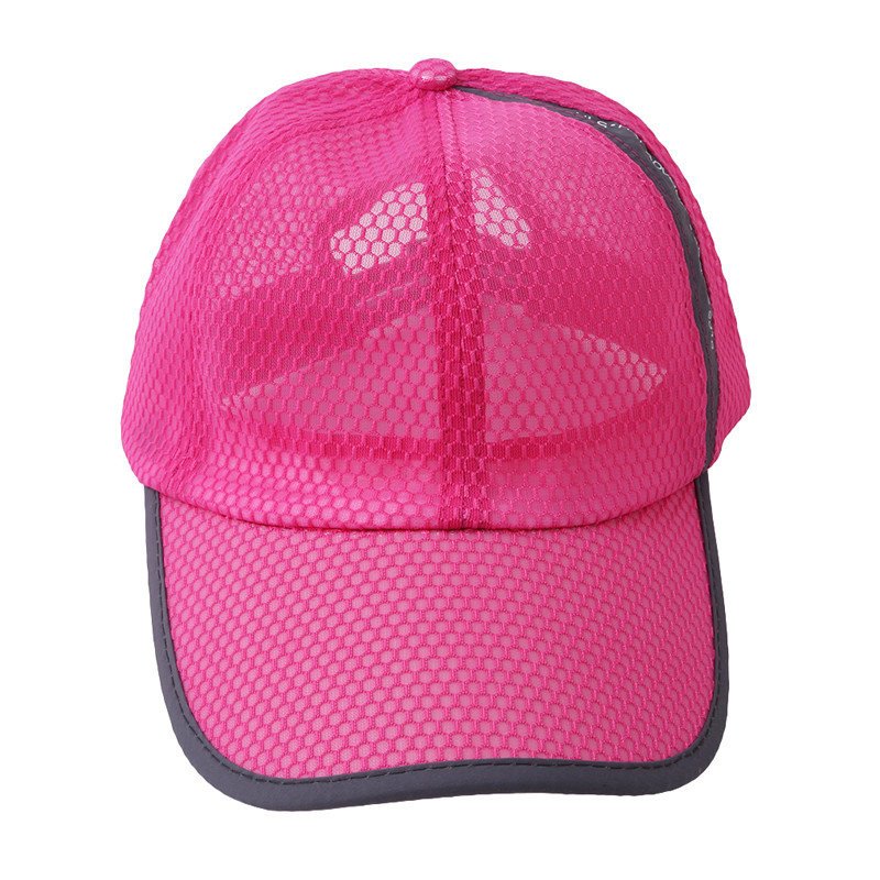 Unisex Zomer Buiten Zonnescherm Paardenstaart Baseball Tennis Cap Vrouwen Messy Bun Baseball Hoed Snapback Tennis Caps: Rose pink