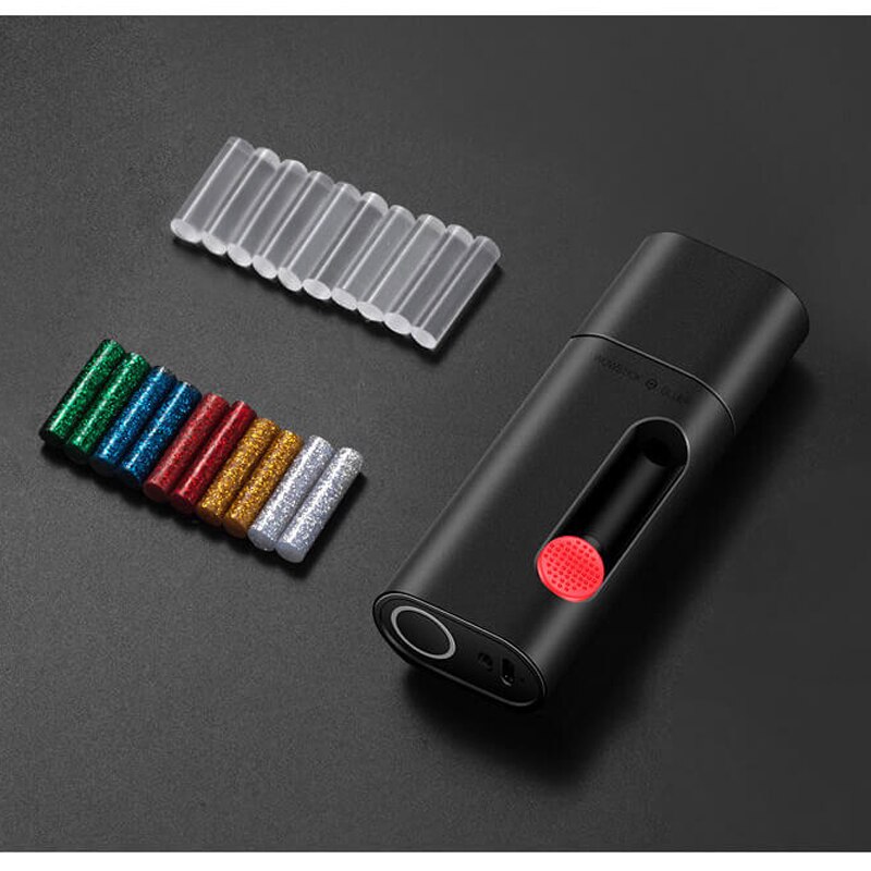 Wowstick Draadloze Lithium Mini Lijm Pen Gluer 2000Mah Type-C Opladen Met Lijm Sticks Voor Diy Art graftwork Restauratie: Add 20 sticks