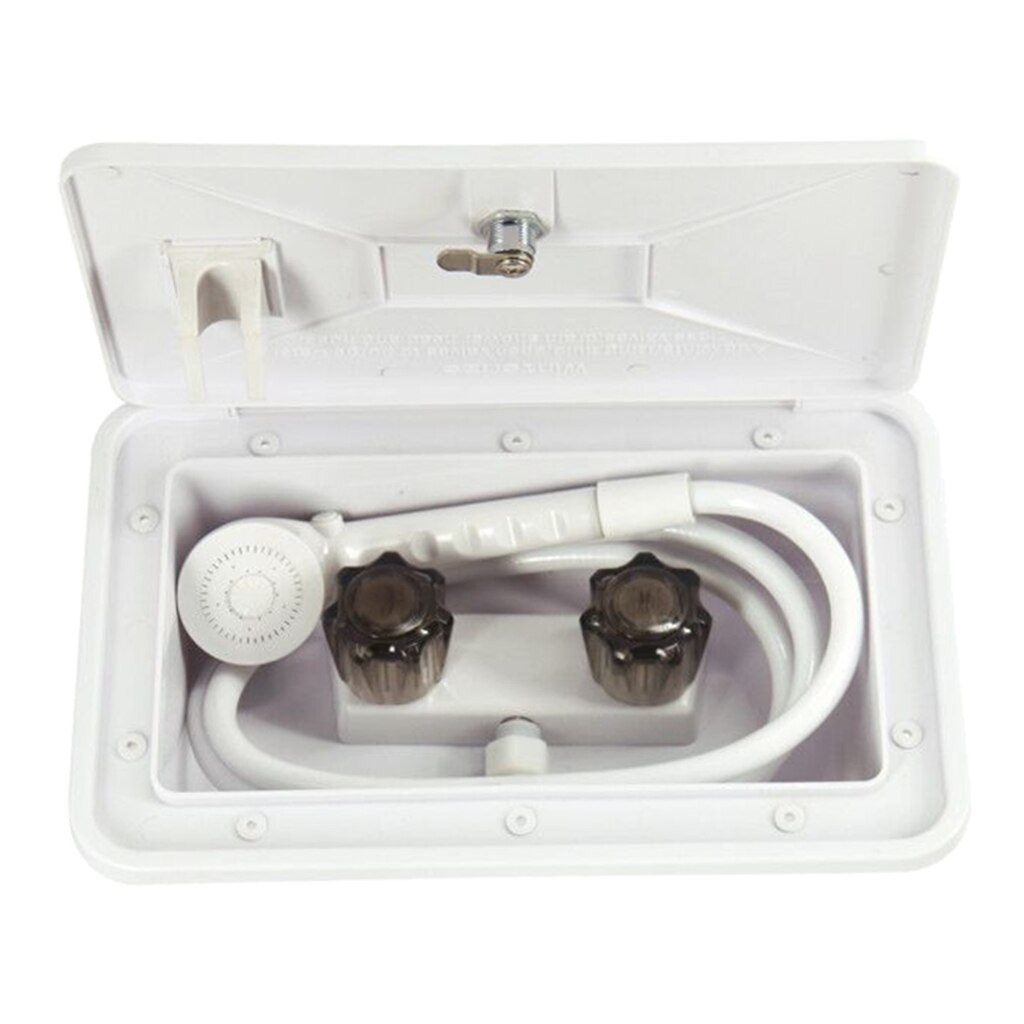 Outside Outdoor RV Exterior Shower Box Kit for Boat Marine Camper Motorhome Caravan Recreational Vehicle Travel Trailer