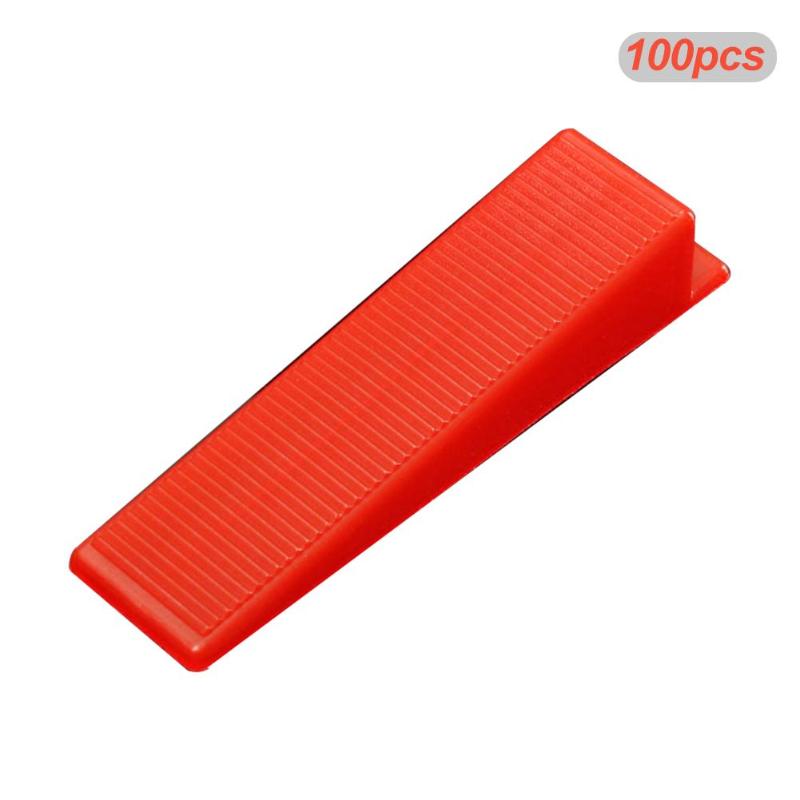 100pcs Tile Leveling Wedges ABS Locator Level Tile Spacers for Flooring Tools Pressure-resistant Reusable Paving Tools