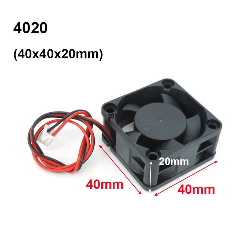 4010 12025 8010 30mm dc 5V 12V 24V ventilador de refrigeración caja de Motor sin escobillas silencioso 40MM 50MM 60MM 70MM 80MM 90MM 120MM para impresión 3D 2PIN
