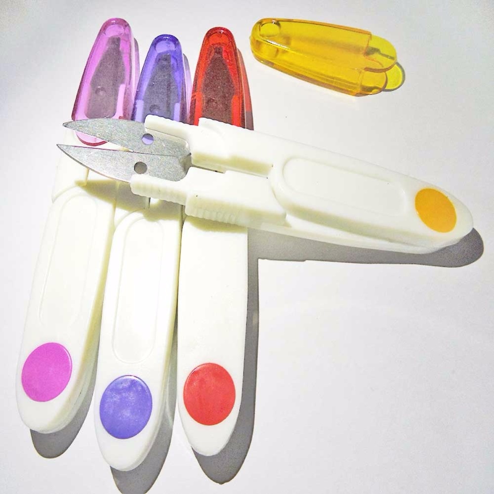 10pc Good Sharp Scissor DIY Knitting Tool 12cm Length Diy Crafts Office Tailor Needlework Red Scissors for Home Workshop