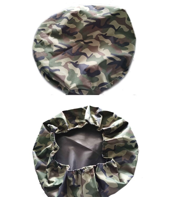 15inch Camouflage Green Car Spare Wheel Tire Tyre Cover Protector Tire Storage for RV Camper Truck Trailer Bus Van Lorry