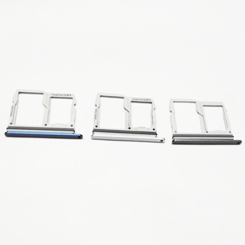 10 pz/lotto Sim + micro SD carta lettore Supporto Del Vassoio fessura Impermeabile Contenitore di Ricambio per LG G6 H871 H872 LS993 VS998 H873