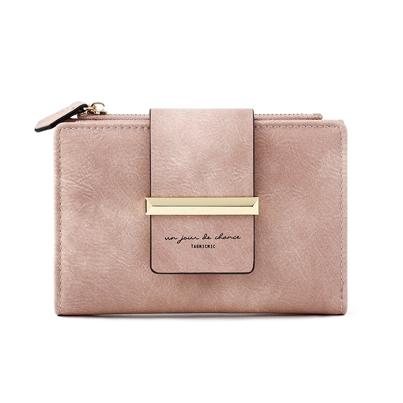 Women's Coin Purse in Vintage PU cardholders Small Wallet: Pink