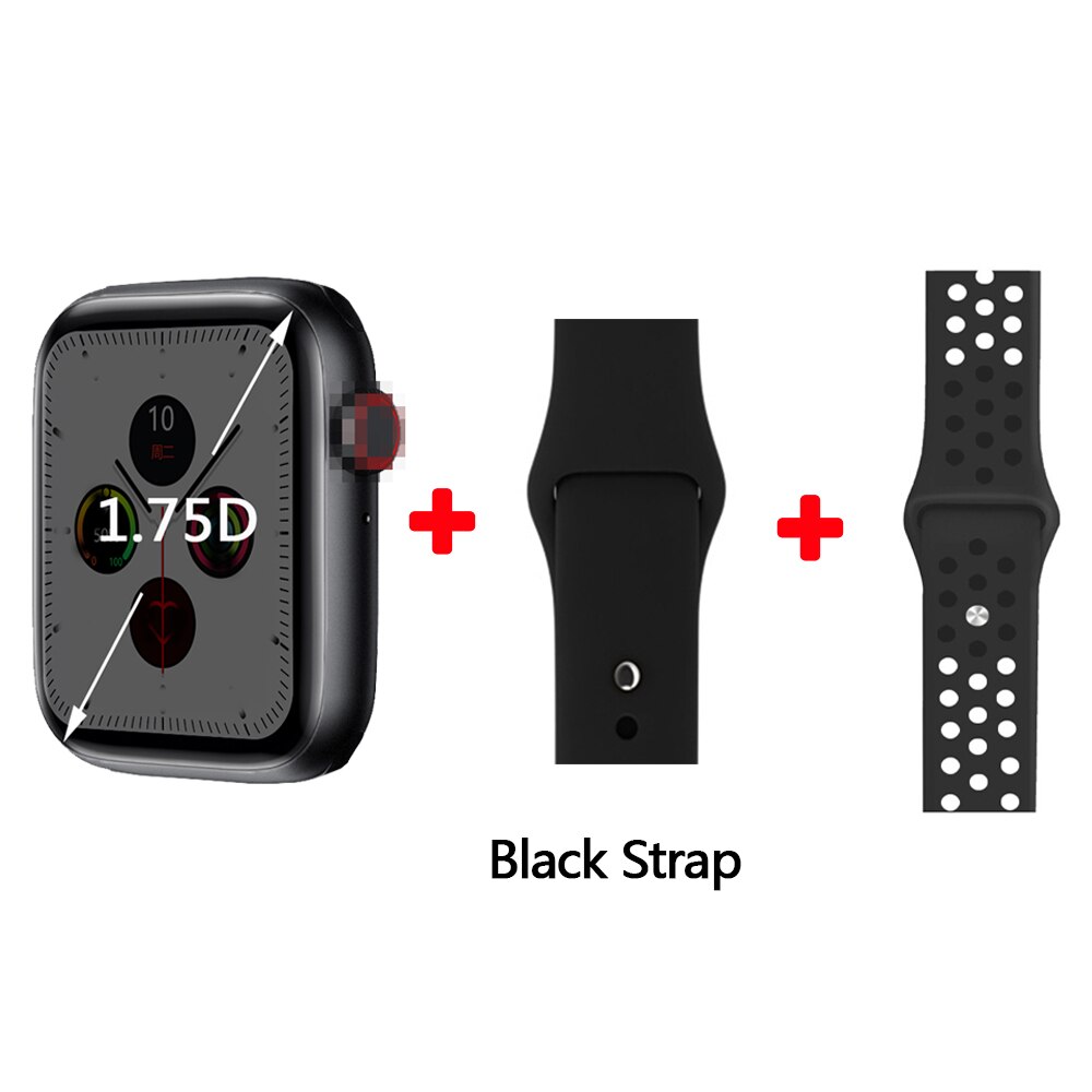 Microwear W26 Smart Uhr 1,75 zoll touchscreen Smartwatch Anruf Nachricht IP68 Wasserdichte iwo w26 Smart Uhr Für Männer/frauen: BlacknikeBlack