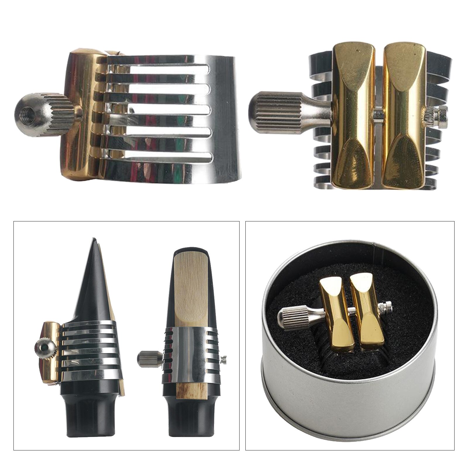 Zinc Alloy Saxophone Clarinet Mouthpiece Ligature - Tooyful