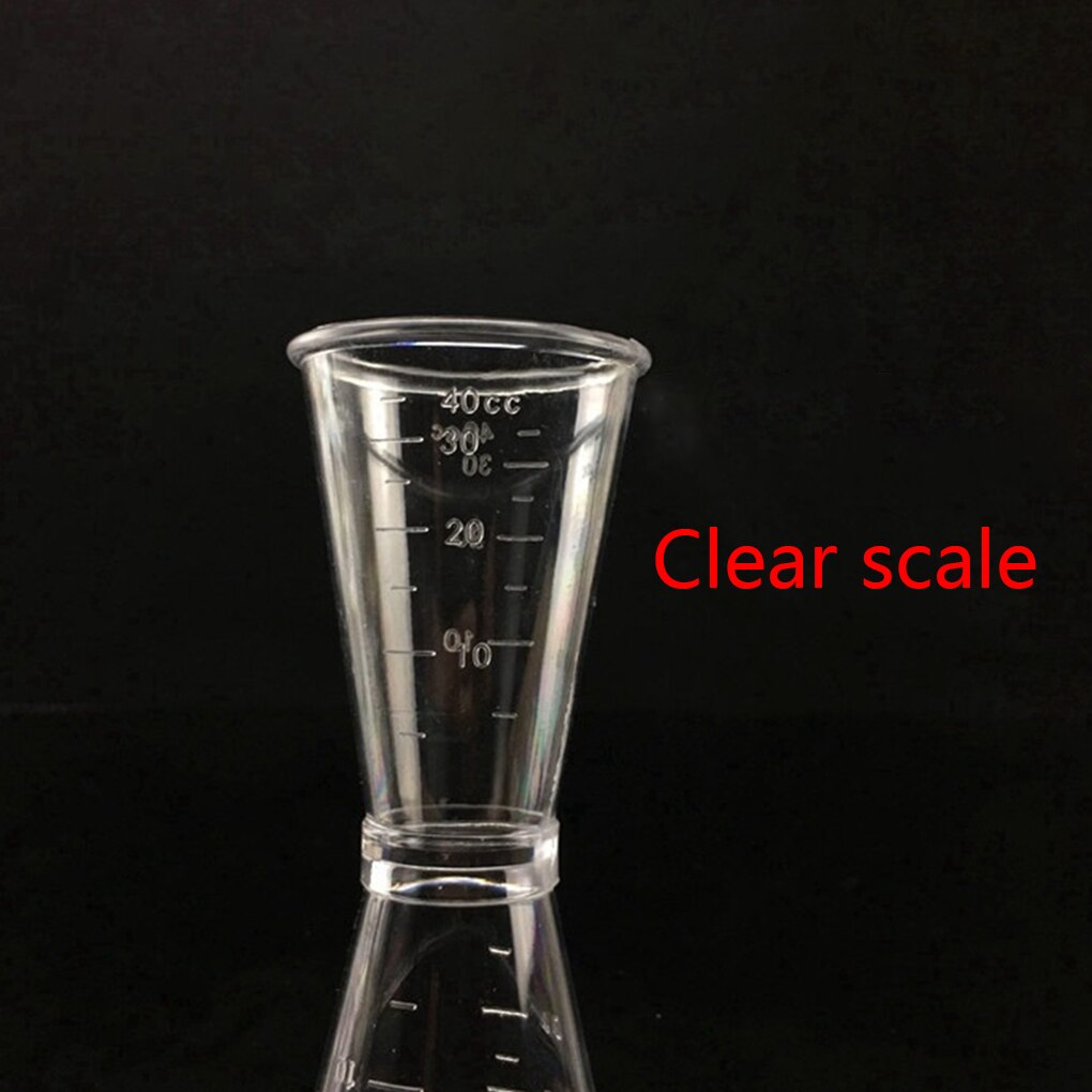 Double Clear Cocktail Measure Cup For Home Bar Party Useful Bar Accessories Drink Measurement Measure Cup Cocktail Shaker Jigger