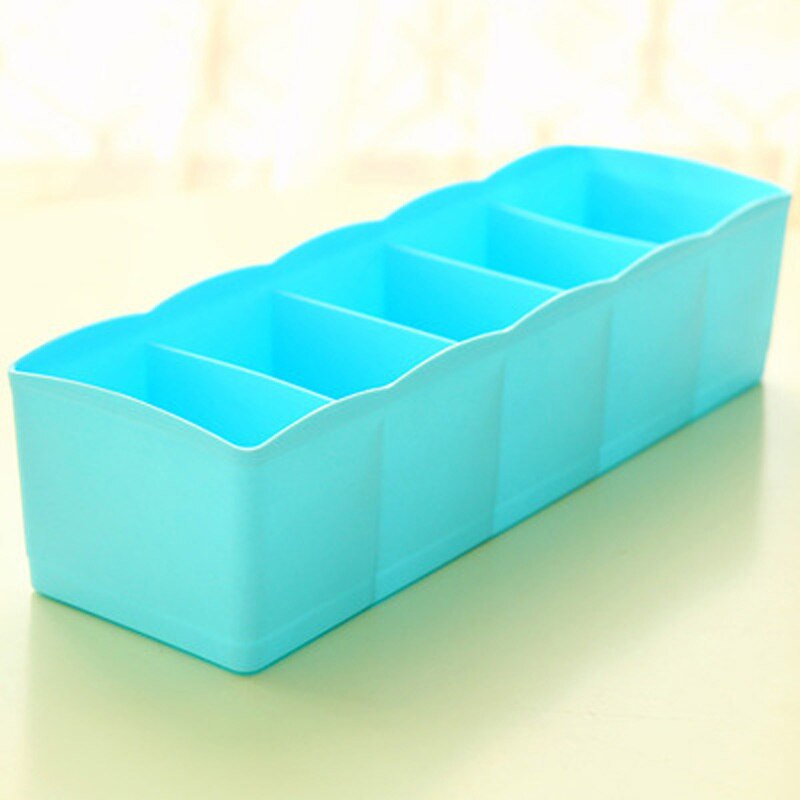 Slaapkamer Opbergdozen Organizer Sokken Beha Ondergoed Organizer Opbergdoos Thuis Plastic Dozen Voor Opslag Closet Organizer: Blauw