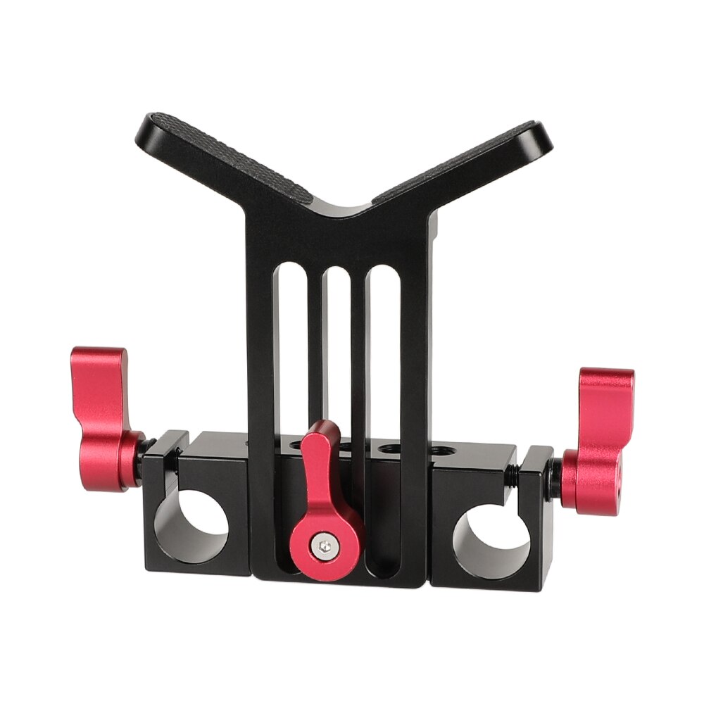 SZRIG Adjustable Lens Y Support Mount Adapter Dual 15mm Rail Block Rod Clamp For DSLR Rig Rod Support System Camera Photo Studio: K0466