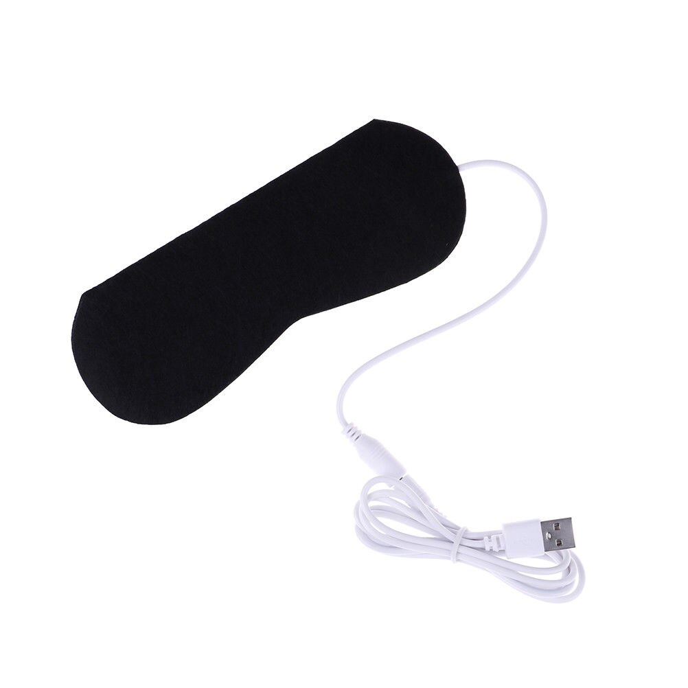 Elektrisk bärbar usb värmekudde vinteruppvärmd kolfiber usb värmedyna för ögonmask