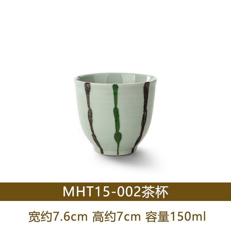 150ml japanska koppar tekopp vinglas stengods keramik restaurang vattenkopp med kopp kaffekopp: Mht 15-002