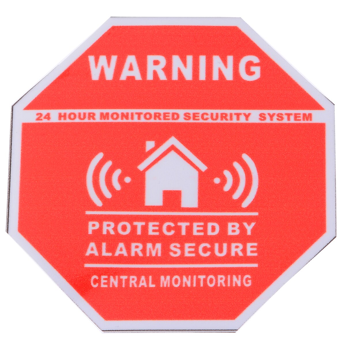 5pcs Home Alarm Security Decals Warning Signs Sticker Window Door Stickers 7.5*7.5cm For Household Safety Supplies