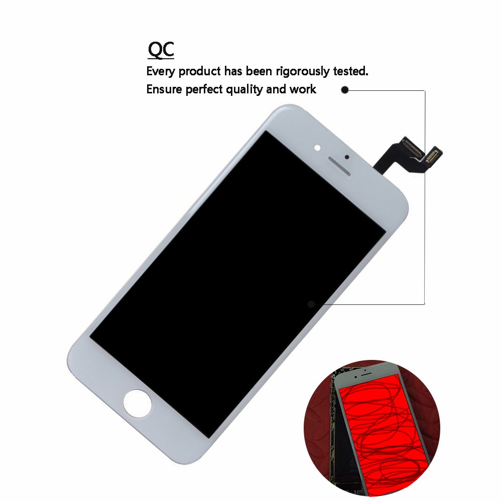 100% aaaa tela lcd para o iphone 6 6s mais display lcd digitador módulo de toque telas substituição para iphone6 lcds tela