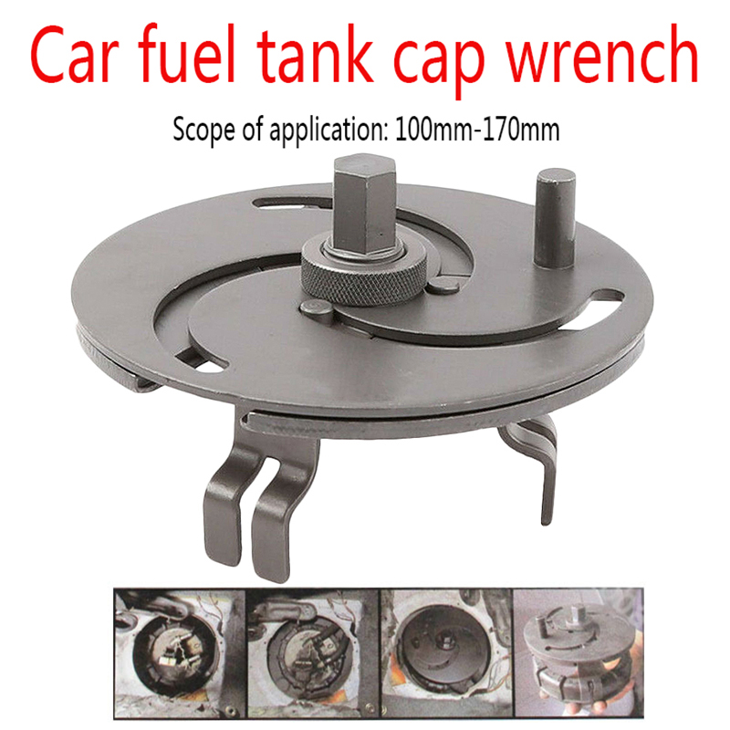Adjustable Car Fuel Tank Lid Wrench Tool Remove Oil Cover Pump Cap Spanner