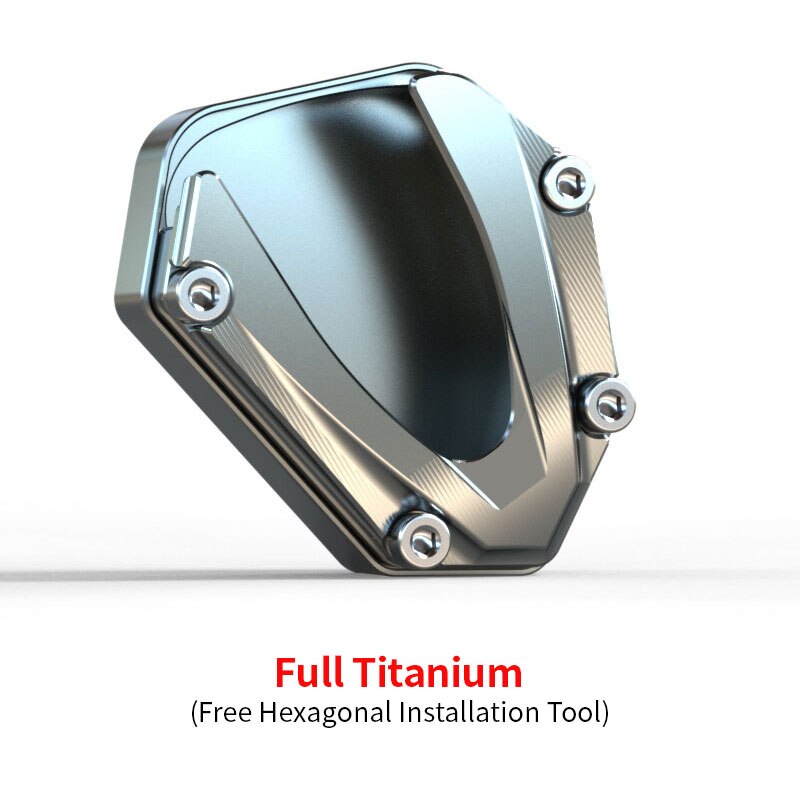 Voor Zontes ZT310-M Scooter Side Ondersteuning Pads Verhogen En Verbreden Antislip 310M Side Beugels Verhogen Voet Pads: Full Titanium