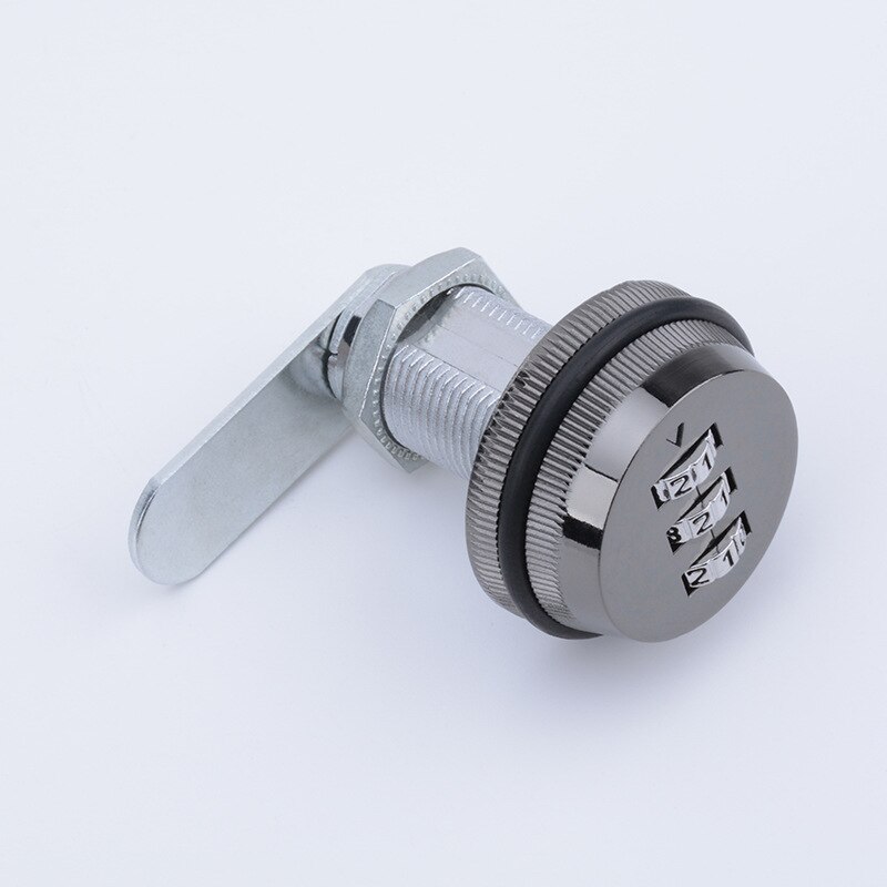 Combination Cam Lock Security Locks Bright Chrome Zinc Alloy Password Coded Lock for MailBox Cabinet Lockers: silver gray 20mm