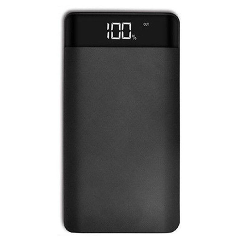 Universal 5V 2A 3 USB Ports Power Bank Case Kit DIY 8X 18650 Battery Charger Box DIY For Samsung Xiaomi Mobile Phone: Black