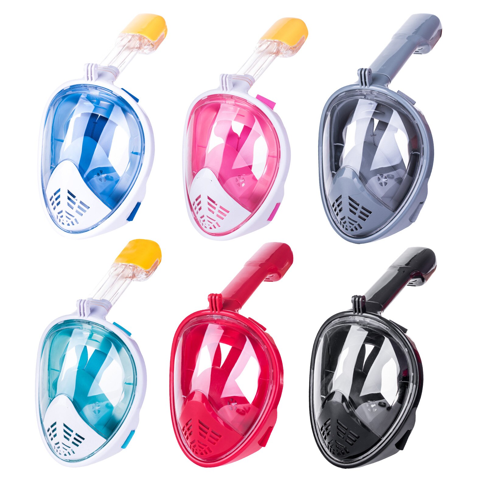 Unterwasser Scuba Anti Fog Vollen Gesicht Tauchen Maske Schnorcheln Atemwege Masken Sicher Wasserdicht Schwimmen Ausrüstung Für Erwachsene Jugend