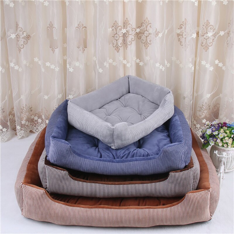 Cama suave para perro, caseta de cama para cachorro peluche acogedor, nido para casa de perro pequeño, mediano y grande, 4 Uds.
