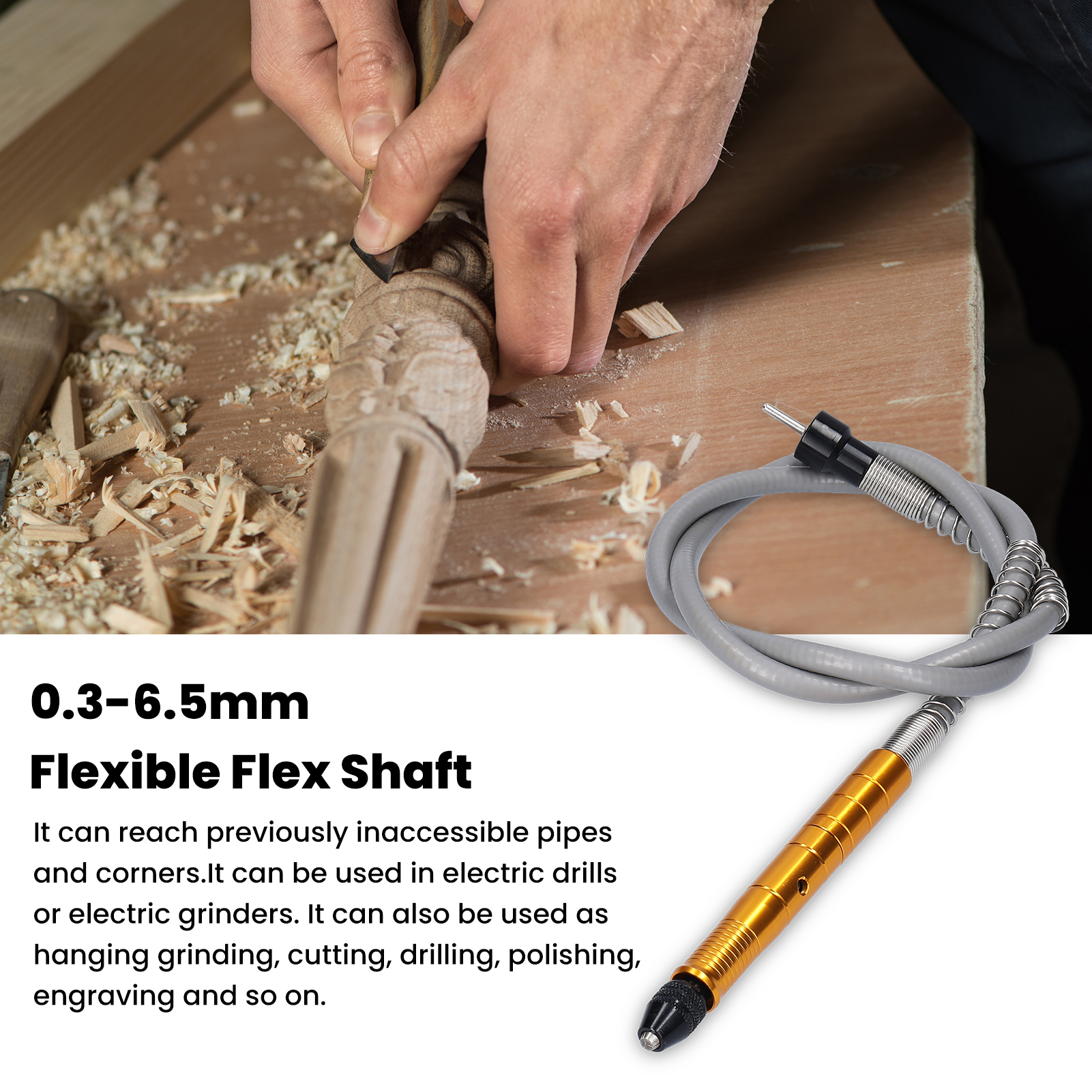 Roterande slipverktyg verktyg flexibel axel 0.3-3.6mm handstycken elektrisk borrmaskin roterande verktyg elektriskt slipverktyg tillbehör