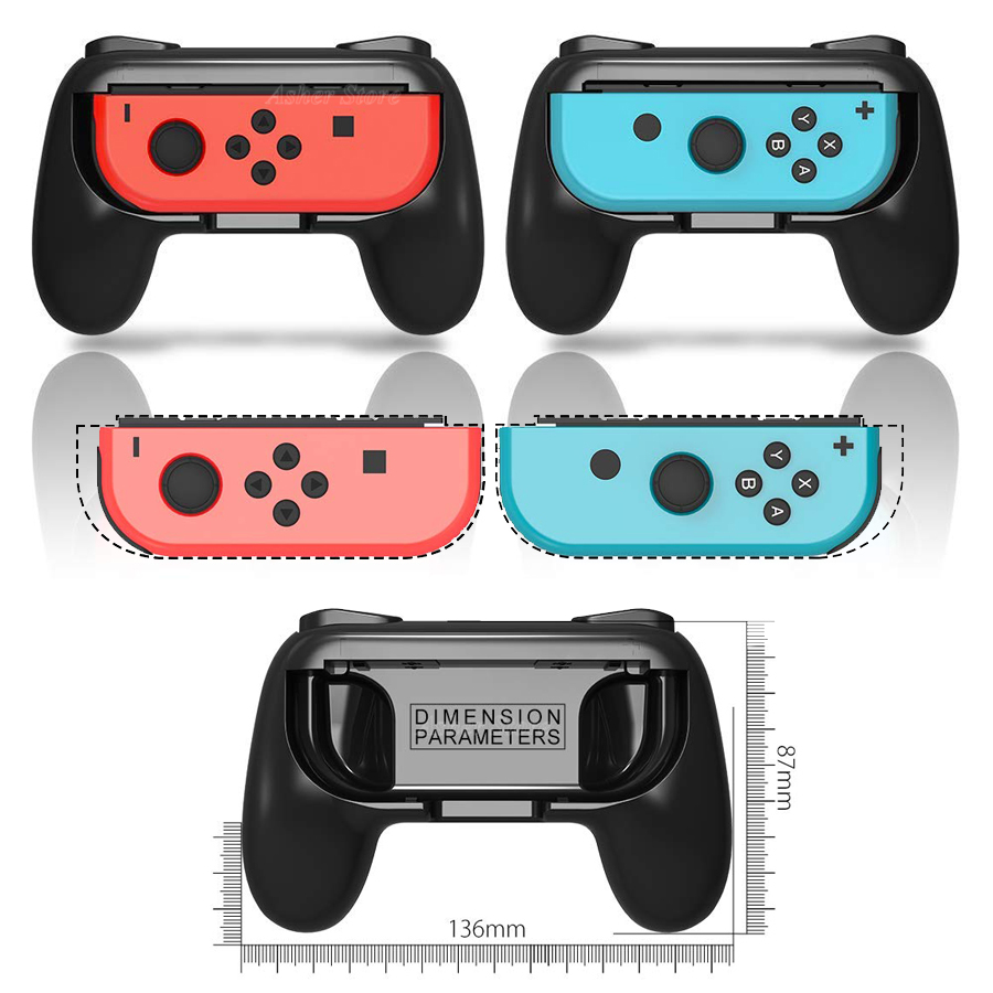 2PCS Nintend Schakelaar Handvat Grip Comfort Ergonomisch Controller Houder voor Nintendo Switch Nintendoswitch Joycon Accessoires