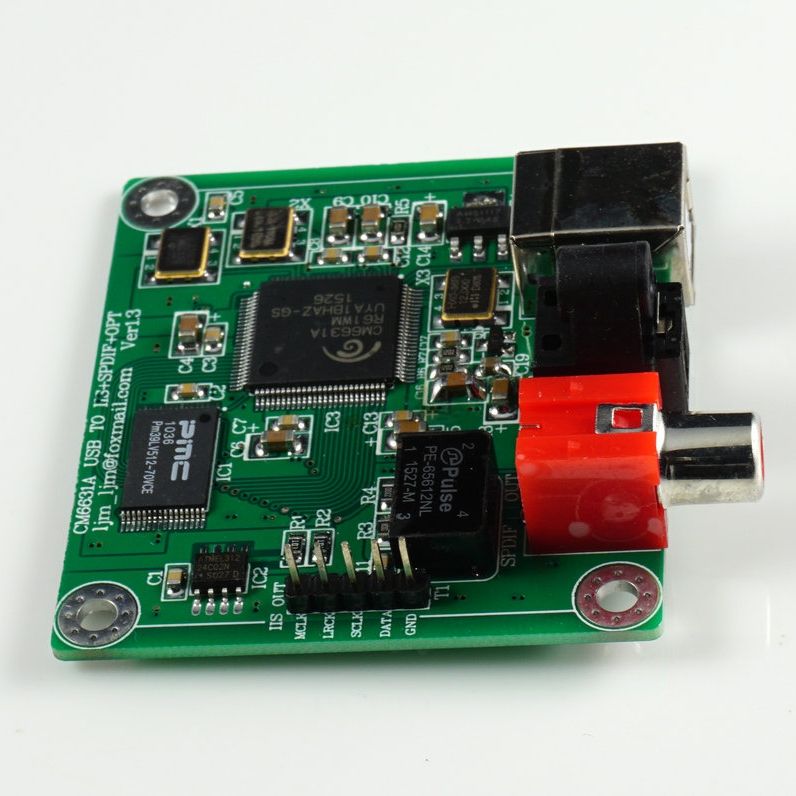 CM6631A Digital Interface Module DAC Board USB To IIS SPDIF Output 24Bit 192K S