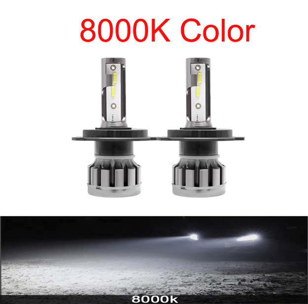 H4 LED H7 H11 H8 9006 9005 HB4 H1 H3 HB3 CSP 4500K de la motocicleta del coche de la linterna Auto 80W 12000LM bajo haz bombilla lámpara del automóvil 6500K: H1 / 8000K