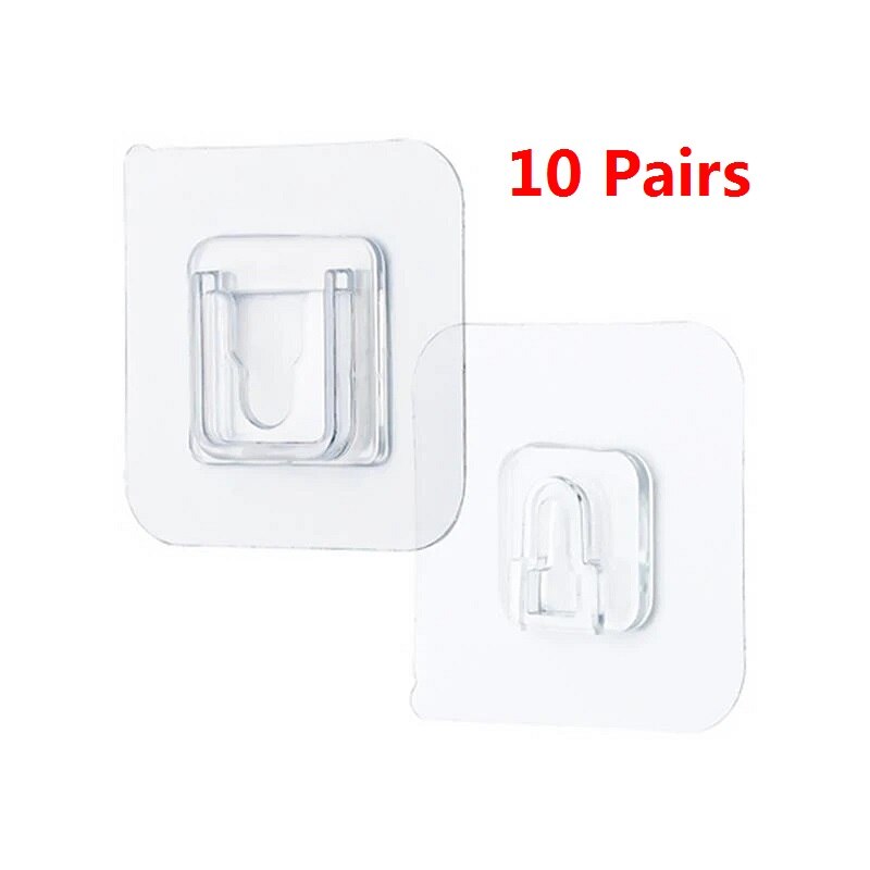 Dwustronne samoprzylepne haki ścienne wieszak ścienny przezroczysta przyssawka haczyk na przyssawki dwustronne samoprzylepne ściany uniwersalne haczyki: 10szt