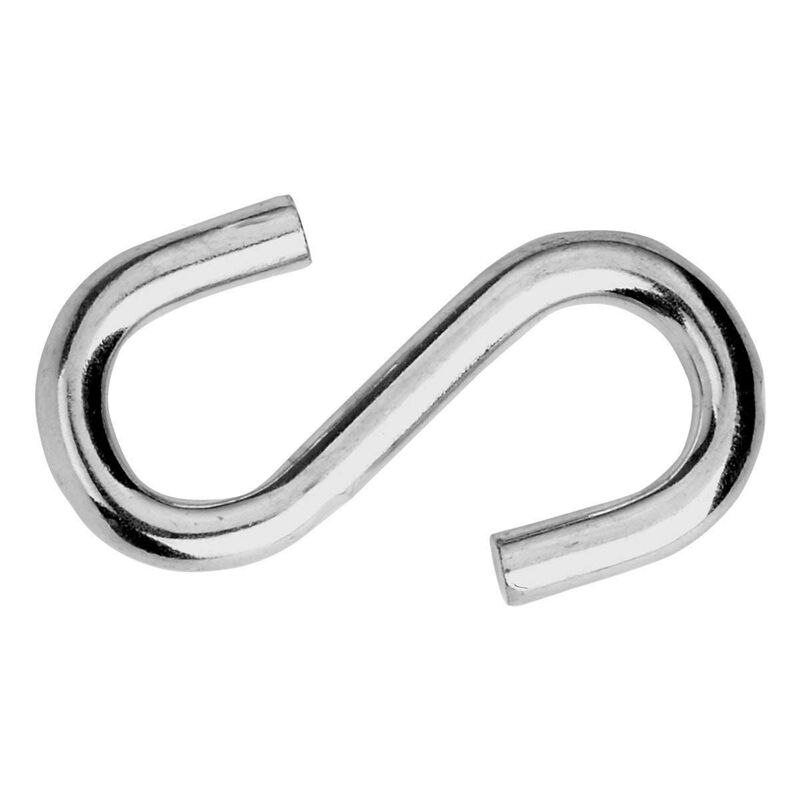 Heavy Duty S Hooks Ultra Thick Hammock S Shaped Hooks Galvanized Utility Hanger, Pack of 2 CNIM