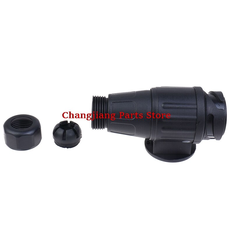 1pc 12v 13 Pin Trailer Plug Waterproof Pole Electrical Connector Wiring Adapter For Vehicle Rv