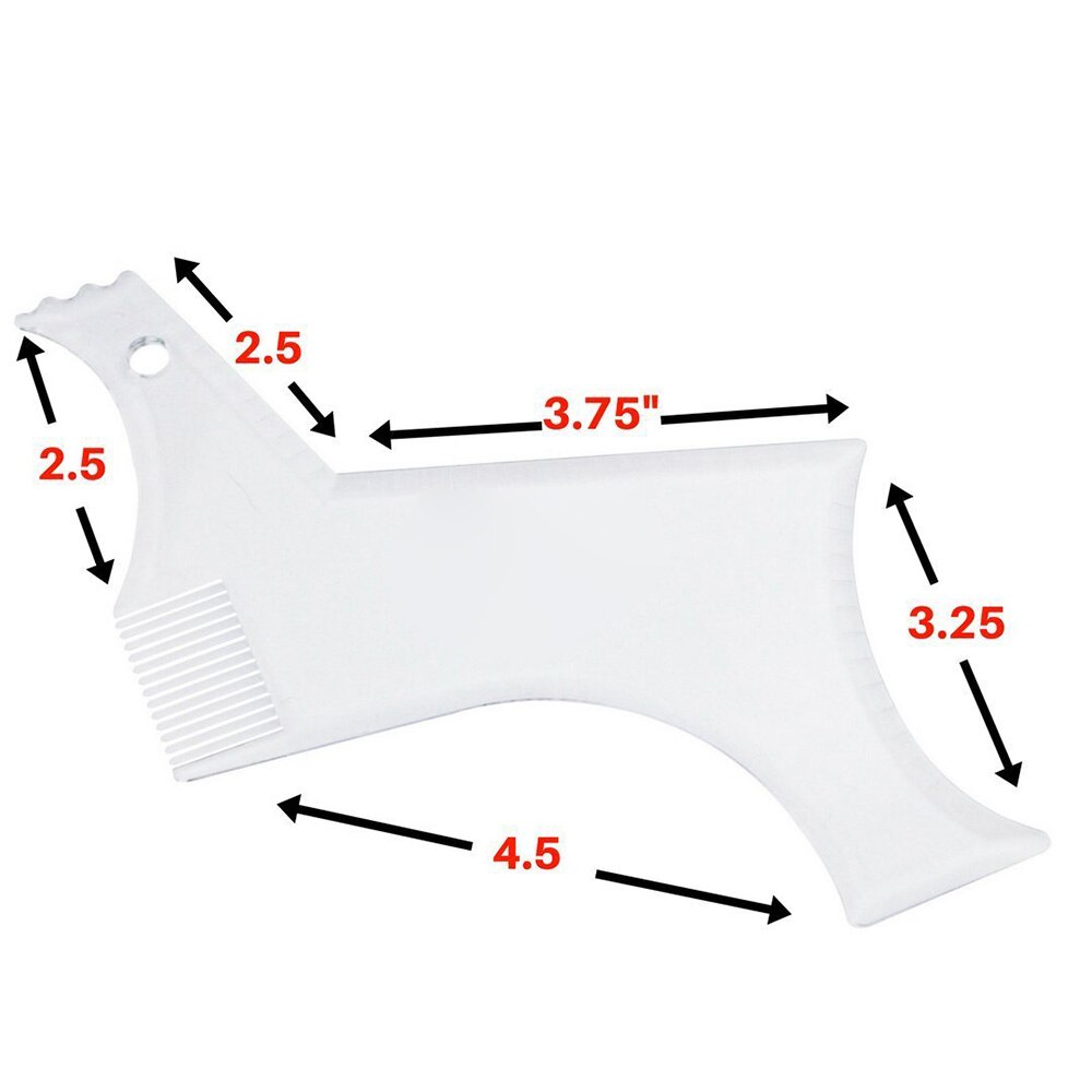 Men Beard Styling Template Beard Comb All-In-One Beard Shaping Tool Lightweight and Flexible with Full-Size for Line up