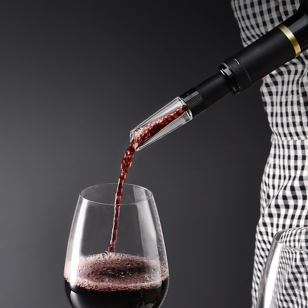 Decantador de vino tinto portátil, aireador de vino tinto, herramienta de vertido de aireación rápida, accesorios de cocina, 1 ud.