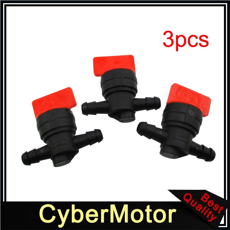 In Lijn Brandstof Gas Cut Afsluiter Benzinekraan Voor Briggs & Stratton 494768 698183 Honda Yamaha Suzuki Kawasaki: 3pcs