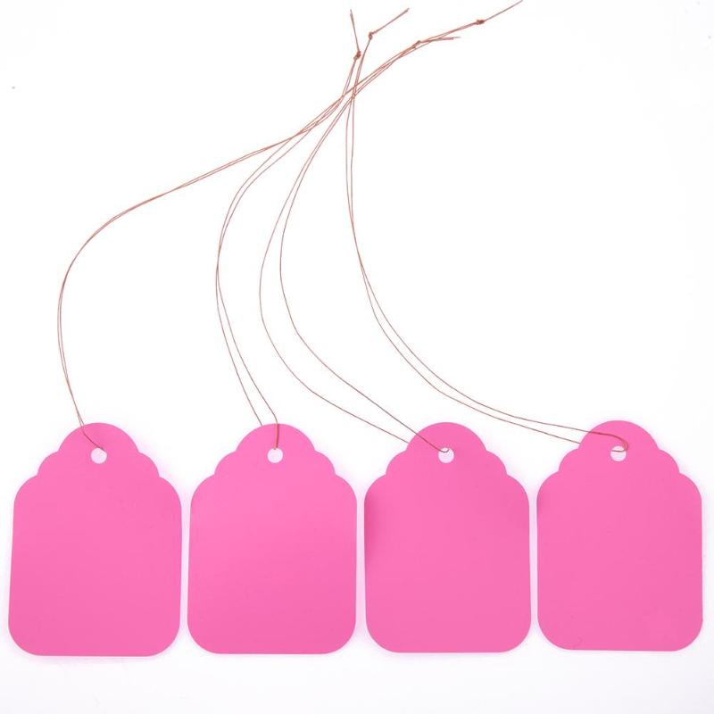 100Pcs Plant Tag Plastic Plant Tag Garden Gardening Label Plant Flower Nursery Label Marker Plant Hanging Label 3.6x2.5cmcm