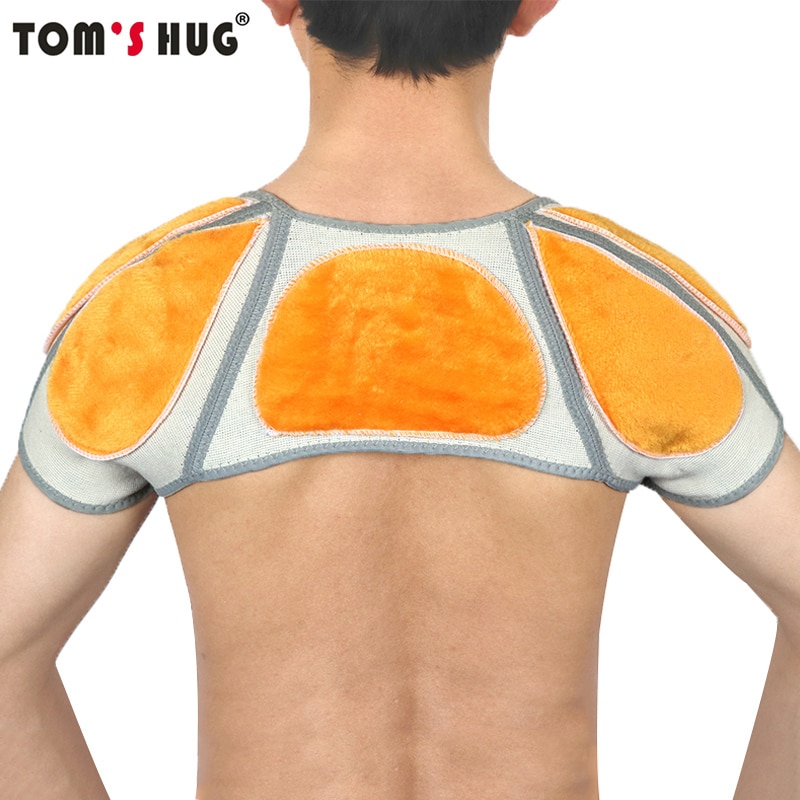Tom's hug brand guld fløjlbælte rygstøtte skulderbeskyttelse bambus trækulbøjle gymnastiksport sportsskade rygpude bælter holdes varme